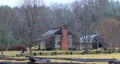 Historic Peter Cable Don Lawson Homestead. Great Smoky Mountains National Park Tennessee. Royalty Free Stock Photo