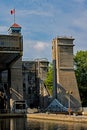 Historic Peterborough Lift Lock in Ontario, Canada Royalty Free Stock Photo