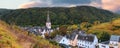 Ediger-Eller town in Germany during autumn time