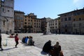 The historic Piazza San Michele located in the historic center of the city