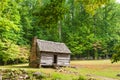 Historic pioneer homestead in the Great Smoky Mountains National Park Royalty Free Stock Photo