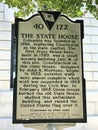 Historic Placard Regarding the History of the South Carolina State House