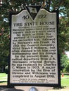 Historic Placard Regarding the History of the South Carolina State House