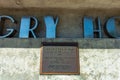 Historic Plaque at the Hungry Horse Dam, Montana, USA