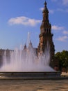 The historic Plaza de EspaÃÂ±a in Seville Spain