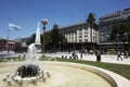 Historic Plaza de Mayo with its water fountain pyramid and government house-Pink House,Buenos Aires Argentina