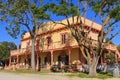 Historic Plaza Hall at Plaza Square in San Juan Bautista near Monterey, Big Sur, California