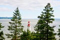 Historic Point Atkinson Lighthouse in West Vancouver Royalty Free Stock Photo