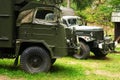 Historic Polish STAR 660 and Soviet ZIL 157 6x6 army trucks.