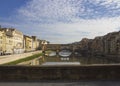 Historic Ponte Vecchio bridge in Florence, Italy