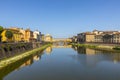 Historic Ponte Veccio in Florence at river Arno