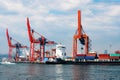 Historic Port of Haydarpasa cargo seaport in Istanbul, Turkey Royalty Free Stock Photo