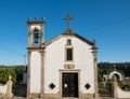 Historic Portuguese church in rural Portugal. Chapel of Our Lady of Perpetual Help in Bagunte, Vila do Conde.