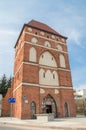 Historic Pottery Gate in Malbork. Gate in Poland known as Brama Garncarska or Elblaska or Sw. Ducha.