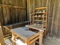 1800 Historic Pottery Shed Interior in Spring Mill State Park