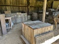 1800 Historic Pottery Shed Interior in Spring Mill State Park