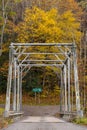 Historic Pratt Truss Bridge - East Fork Greenbrier River, West Virginia Royalty Free Stock Photo