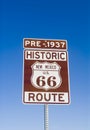 Historic Pre 1937 New Mexico Route 66 Sign Royalty Free Stock Photo