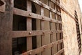 Historic prison cell door Royalty Free Stock Photo