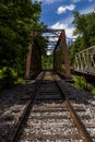 Historic Railroad Truss Bridge in Pennsylvania Royalty Free Stock Photo