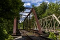 Historic Railroad Truss Bridge in Pennsylvania Royalty Free Stock Photo