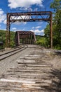 Historic Railroad Truss Bridge in Pennsylvania Royalty Free Stock Photo