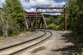 Historic Railroad Truss Bridge in Pennsylvania Royalty Free Stock Photo