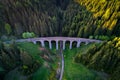 Historic railway viaduct near Telgart in Slovakia