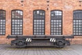 Historic railway wagon chassis Royalty Free Stock Photo