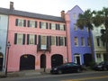 Historic Rainbow Row, Charleston, SC Royalty Free Stock Photo