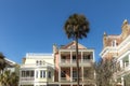 Historic Rainbow Row Homes In Charleston South Carolina Royalty Free Stock Photo