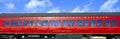 Historic red passenger car, Royalty Free Stock Photo