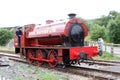 Historic Red Steam Train Engine Royalty Free Stock Photo