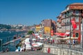 The Historic Ribeira Waterfront, Porto, Portugal.