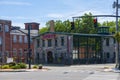 Woonsocket historic downtown, Rhode Island, USA