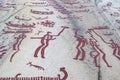 Historic rock carvings in Tanum Sweden