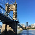 Roebling Bridge, Cincinnati Royalty Free Stock Photo