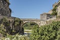 Historic roman bridge in vaison la romaine