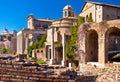 Historic Roman Forum in Rome scenic springtime view