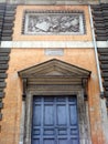 Historic Rome Building With Classical Marble Architraves Royalty Free Stock Photo