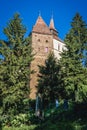 Old tower in Sighisoara Royalty Free Stock Photo