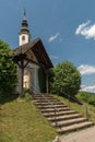 Historic Rosary or Winter Church in Maria Worth, Carinthia, Austria