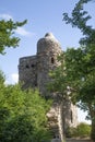 Historic Rossel building at the Niederwald Memorial in Ruedesheim, Germany Royalty Free Stock Photo