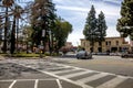 The roundabout traffic circle in Orange