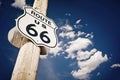 Historic route 66 route sign Royalty Free Stock Photo