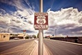 Historic route 66 route sign