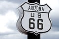 Historic route 66 sign Royalty Free Stock Photo