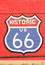 Historic route 66 symbol Royalty Free Stock Photo