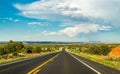 Historic Route 66. Road to New Mexico from Arizona