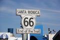 The Historic Route 66 Sign Royalty Free Stock Photo